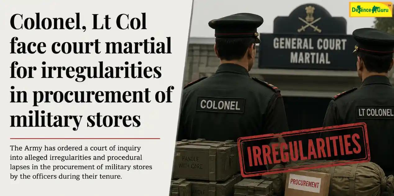 Colonel court martial procurement irregularities